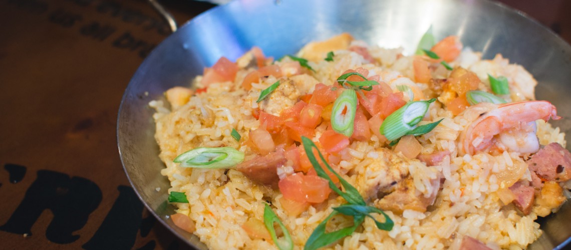 Chilli risotto with shrimps